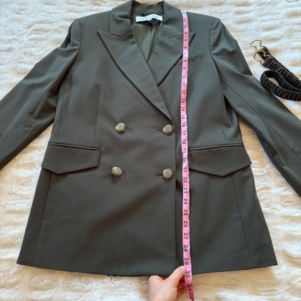 Veronica Beard Hutchinson Green Blazer Dickey Jacket - Picture 9 of 12